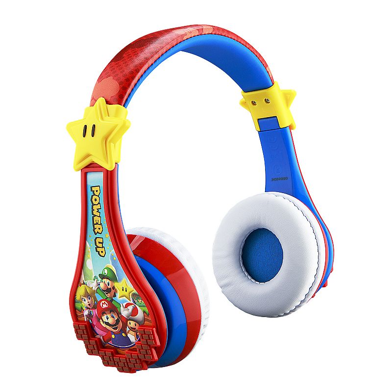 eKids - Super Mario Bluetooth Headphones - red