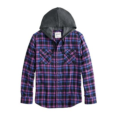 Men s Sonoma Goods For Life Hooded Shirt Jacket