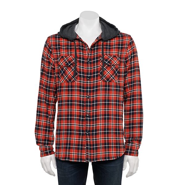 Flannel hoodie kohls new arrivals