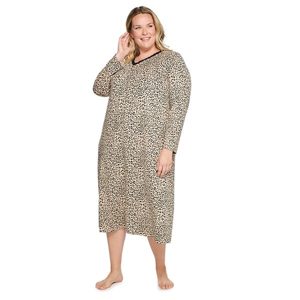 Plus Size Croft & Barrow® Long Sleeve Nightgown