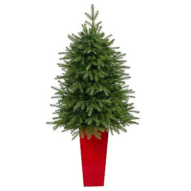 nearly natural 4.75-ft. Vancouver Fir 250-Light LED Artificial Christmas Tree