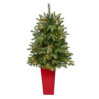 nearly natural 3-ft. Grand Teton Fir 50-Light Artificial Christmas Tree