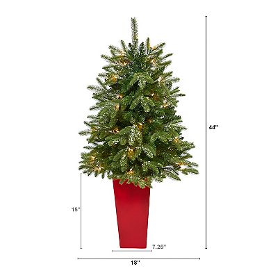nearly natural 3-ft. Grand Teton Fir 50-Light Artificial Christmas Tree