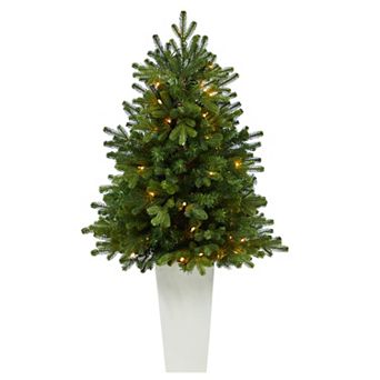 nearly natural 4-ft. North Carolina Mixed Pine 130-Light Artificial Christmas Tree