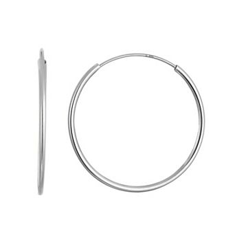 Taylor Grace 10k Gold 20 mm Endless Hoop Earrings
