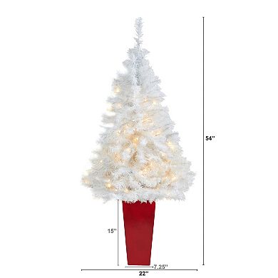 nearly natural 3.5-ft. Washington Fir 50-Light Artificial Christmas Tree