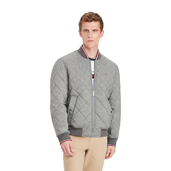 Men's Tommy Wool-Blend Quilted Bomber Jacket
