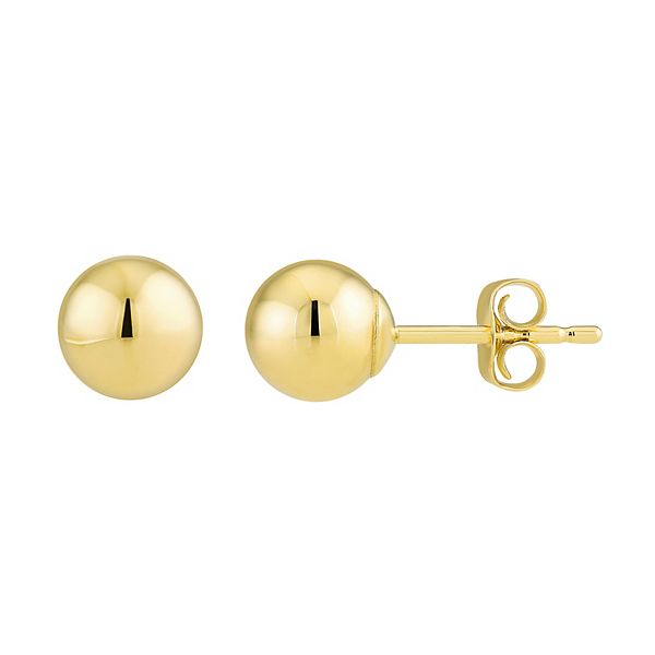 Taylor Grace 10k Gold 7 mm Ball Earrings