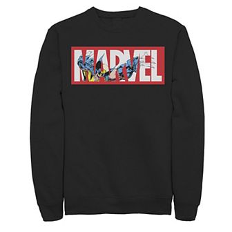 Men's Marvel X-Men Wolverine Logo Fill Sweatshirt