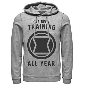 Men's Marvel Avengers Black Widow I've Been Training All Year Logo Hoodie