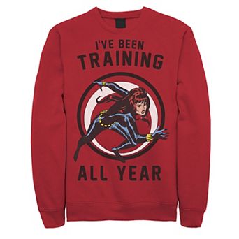 Men's Marvel Avengers Black Widow I've Been Training All Year Sweatshirt