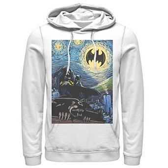 Men's DC Comics Batman The Dark Knight Starry Night Style Poster Hoodie