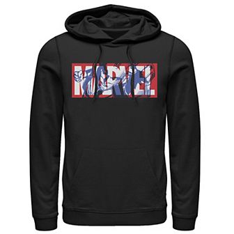 Men's Marvel Captain Marvel Logo Fill Hoodie
