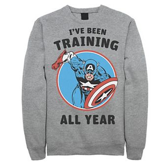 Men's Marvel Avengers Captain America I've Been Training All Year Sweatshirt
