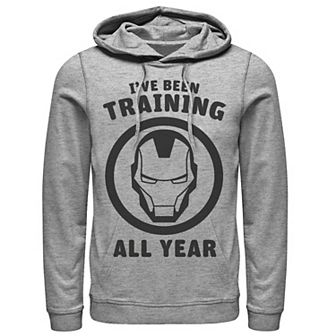 Men's Marvel Avengers Iron Man I've Been Training All Year Logo Hoodie