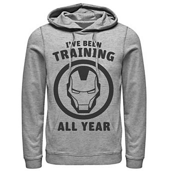 Men's Marvel Avengers Iron Man I've Been Training All Year Logo Hoodie