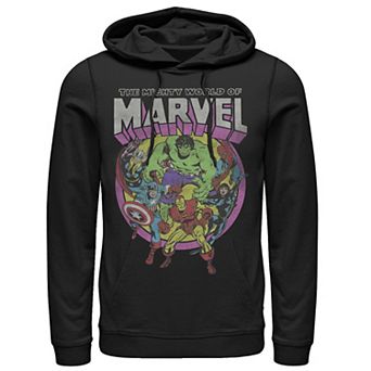 Men's Marvel Avengers The Mighty World Of Marvel Group Shot Hoodie