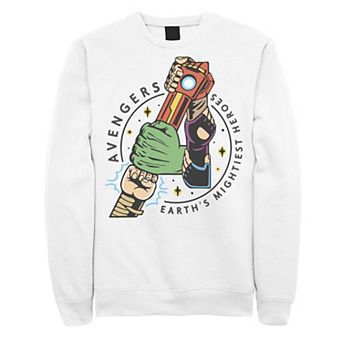 Men's Marvel Avengers Lock Arms Chest Logo Sweatshirt