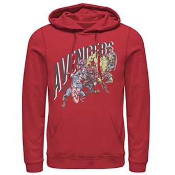 Men's Marvel Avengers Ready For Action Group Shot Hoodie