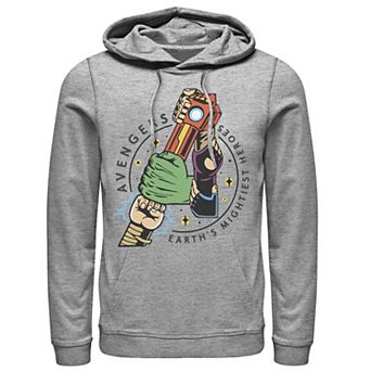 Men's Marvel Avengers Lock Arms Chest Logo Hoodie