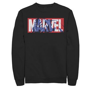 Men's Marvel Classic Logo Black Panther Fill Sweatshirt