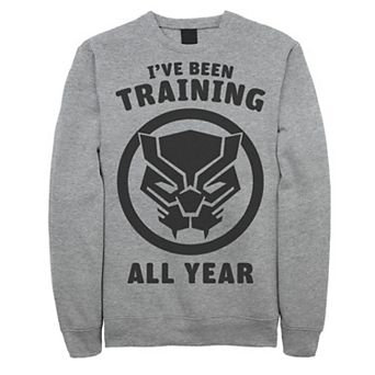 Men's Marvel Avengers Black Panther Training All Year Logo Sweatshirt