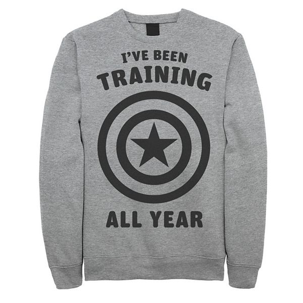 Men's Marvel Avengers Captain America Training All Year Logo Sweatshirt