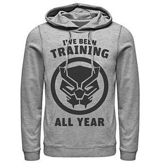 Men's Marvel Avengers Black Panther Training All Year Logo Hoodie
