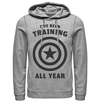 Men's Marvel Avengers Captain America Training All Year Logo Hoodie
