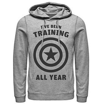 Men's Marvel Avengers Captain America Training All Year Logo Hoodie