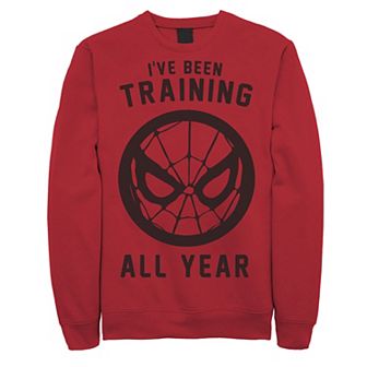 Men's Marvel Spider-Man I've Been Training All Year Logo Sweatshirt