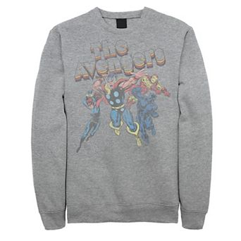 Men's Marvel The Avengers Retro Style Group Shot Sweatshirt