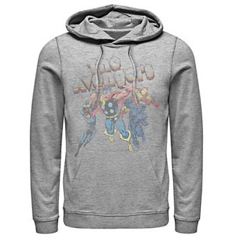 Men's Marvel The Avengers Retro Style Group Shot Hoodie