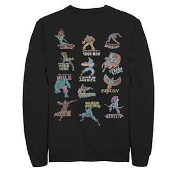 Men's Marvel Avengers Team Logos Sweatshirt