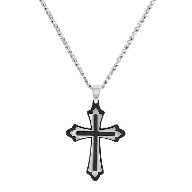 Kohls mens deals necklace cross