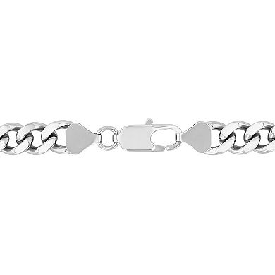 Steel Nation Men's Stainless Steel Curb Link Chain Necklace