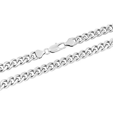 Steel Nation Men's Stainless Steel Curb Link Chain Necklace