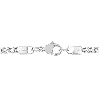 Steel Nation Men's Stainless Steel 3mm Franco Link Chain Necklace