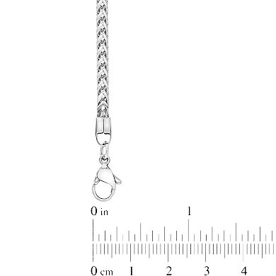Steel Nation Men's Stainless Steel 3mm Franco Link Chain Necklace