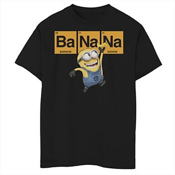 Boys 6-20 Despicable Me Minions Banana Elemental Square Happy Portrait Graphic Tee