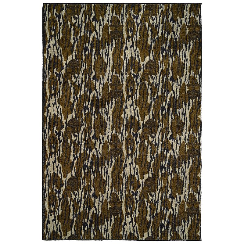 Mossy Oak Bottomland Camouflage Rug, Green, 5X7 Ft