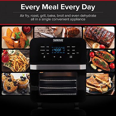 NuWave Brio 15.5-qt. Air Fryer Oven with Rotisserie As Seen on TV
