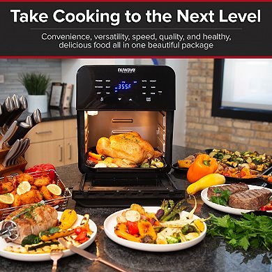 NuWave Brio 15.5-qt. Air Fryer Oven with Rotisserie As Seen on TV