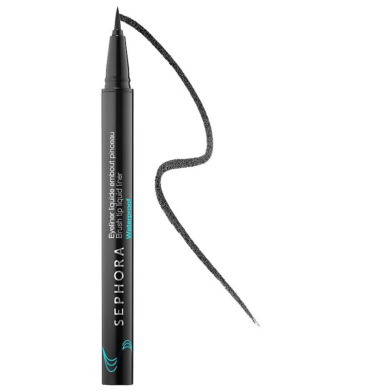 Hot Line Brush Tip Waterproof Liquid Eyeliner, Size: .0135 FLOz, Black