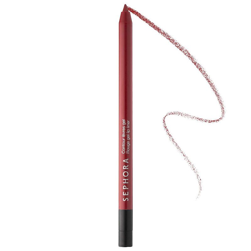 Retractable Rouge Gel Lip Liner, Size: 0.0176 Oz, Red