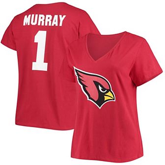 Women's Fanatics Branded Kyler Murray Cardinal Arizona Cardinals Plus Size Name & Number V-Neck T-Shirt