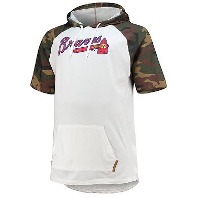 Men's Ronald Acuna Jr. White/Camo Atlanta Braves Player Big & Tall Raglan Hoodie T-Shirt