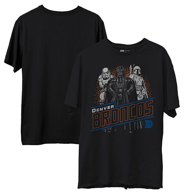 Men's Junk Food Black Denver Broncos Empire Star Wars T-Shirt