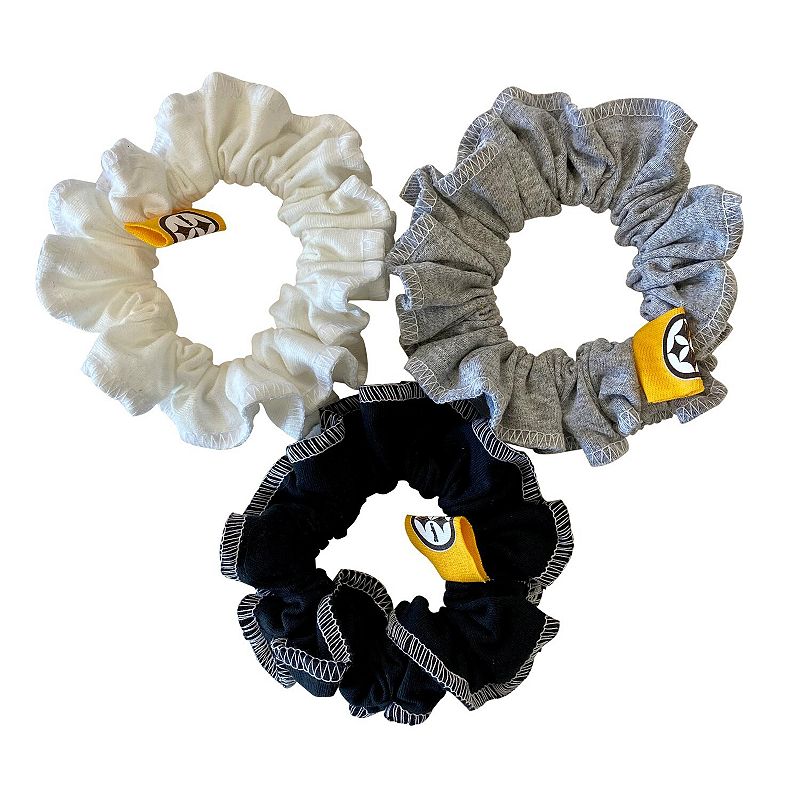 Refried Apparel Pittsburgh Steelers Upcycled 3-Pack Scrunchie Set, STL Team