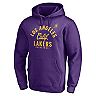 Men's Fanatics Branded Purple Los Angeles Lakers Post Up Hometown Collection Pullover Hoodie